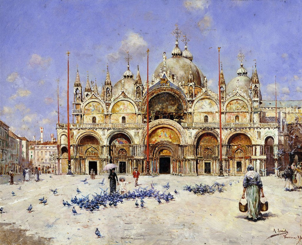 Detail of San Marco, Venice by Rafael Senet