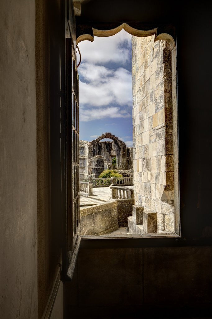 Detail of The Convent of the Order of Christ (Portuguese: Convento de Cristo) by Anonymous