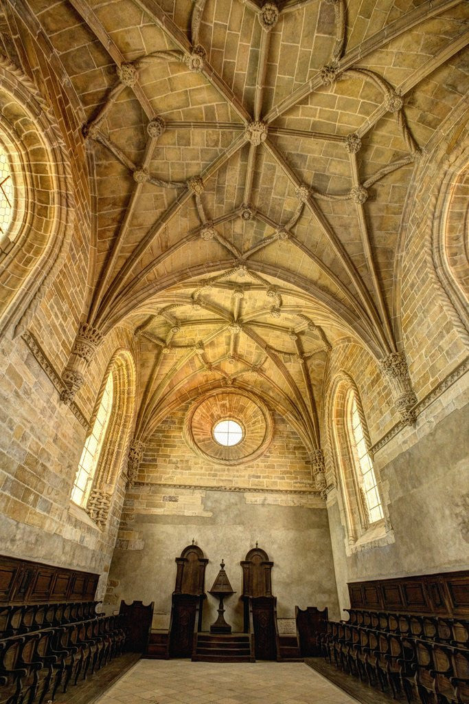 Detail of The Convent of the Order of Christ (Portuguese: Convento de Cristo) is a religious building and Roma by Anonymous
