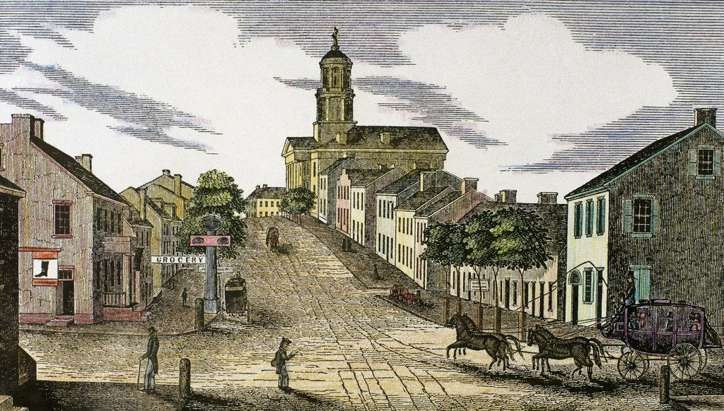 Detail of Washington, 1843 by Anonymous
