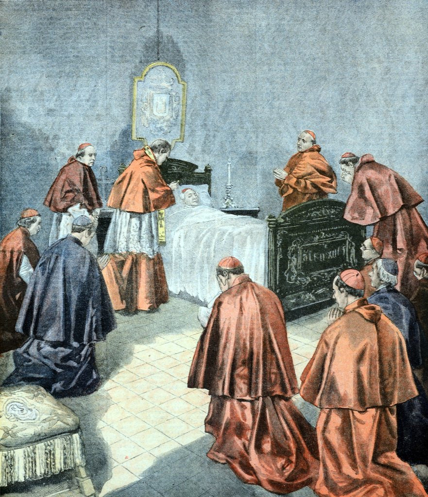Detail of Deathbed of Pope Leo XIII (20 July 1903) by Anonymous
