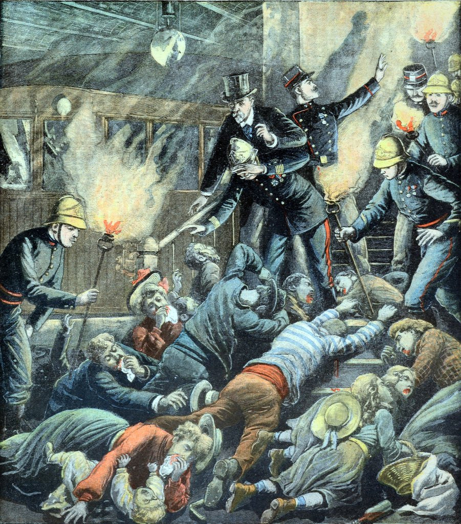 Detail of Train Crash on Paris Metro (Aug 1903) by Anonymous