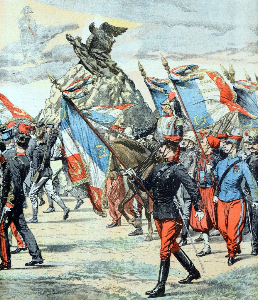 Detail of Waterloo Monument France (June 1904) by Anonymous