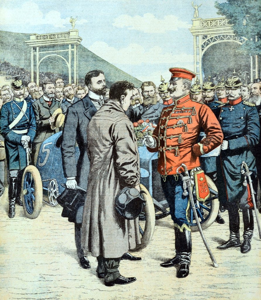 Detail of Gordon Bennett Trophy or Cup in Germany (July 1904) by Anonymous