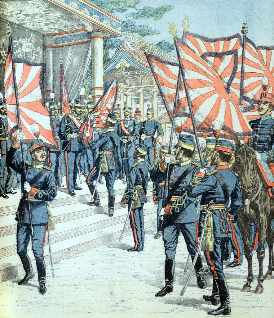 Detail of Japanese Emperor and Troops Russian-Japanese War (March 1904) by Anonymous