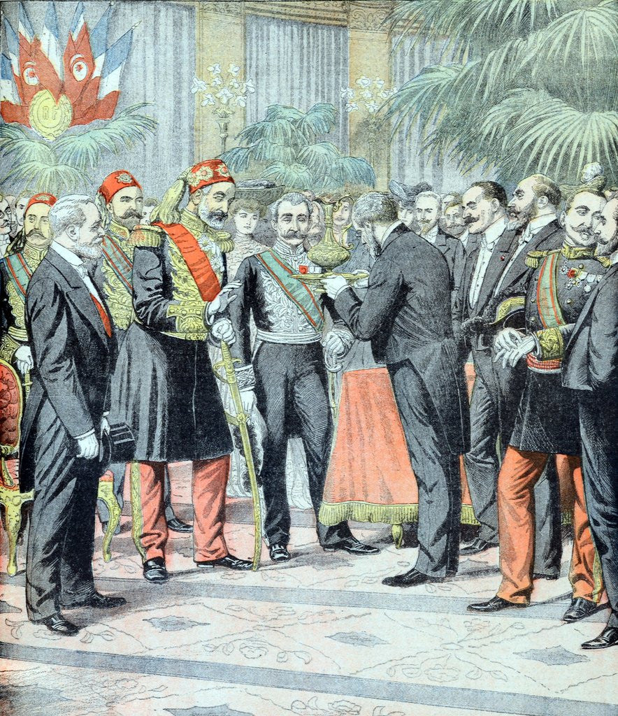 Detail of Muhammed IV al-Hadi Bey of Tunis Received in Paris (July 1904) by Anonymous