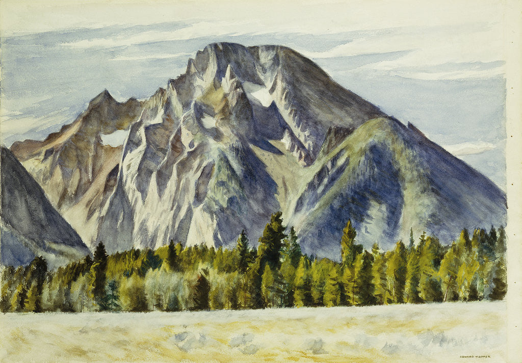 Detail of Mount Moran by Edward Hopper