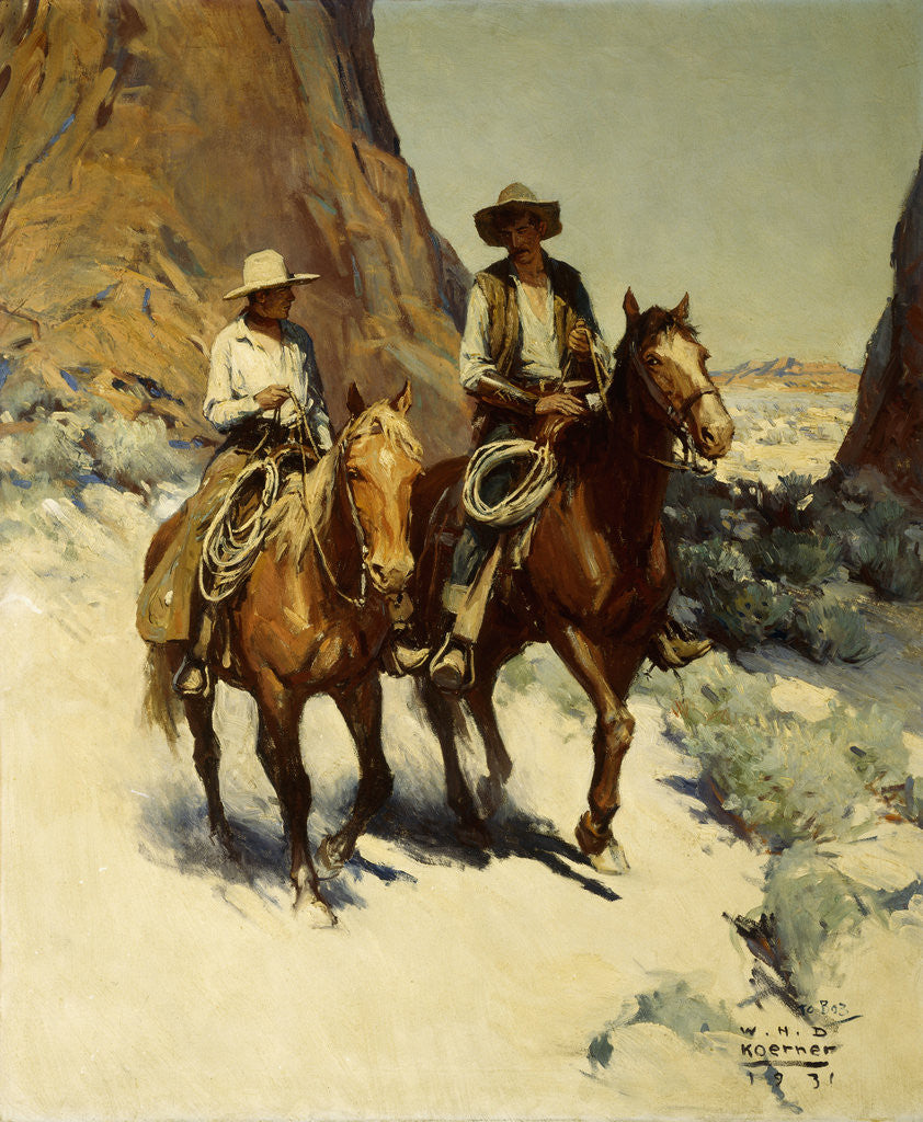 Detail of Illustration for The Trusty Knaves by William Henry Dethlef Koerner