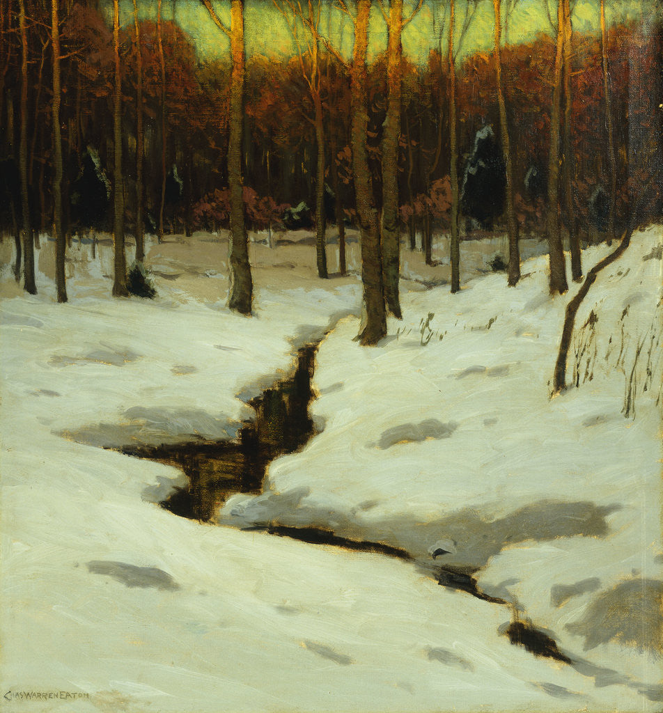 Detail of Winter Woods by Charles Warren Eaton