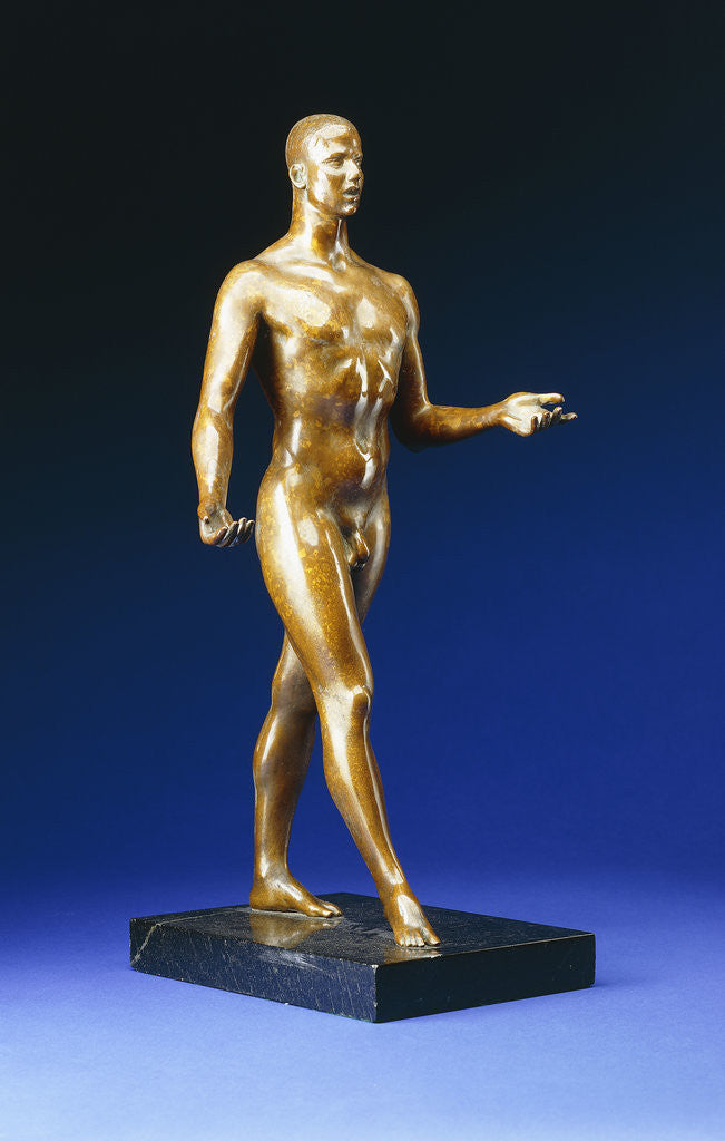 Detail of Man Walking - Portrait of Lincoln Kirstein by Gaston Lachaise