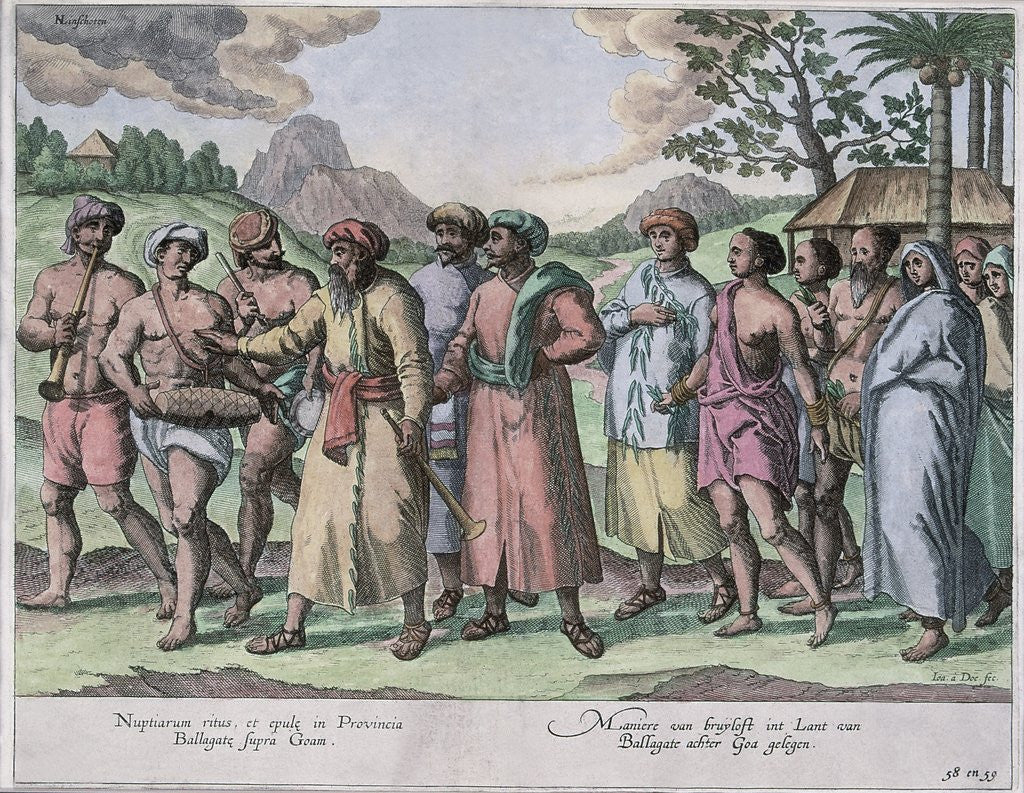 Detail of Jan Huygen van Linschiten illustration by Anonymous