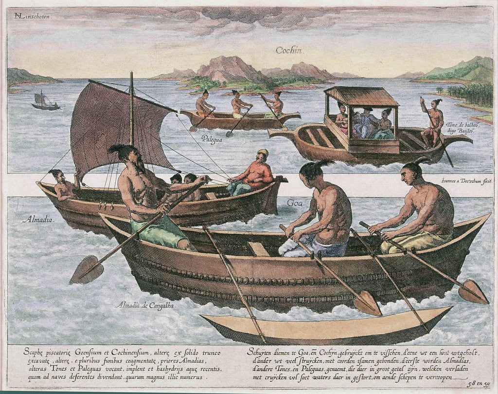 Detail of Jan Huygen van Linschiten illustration by Anonymous