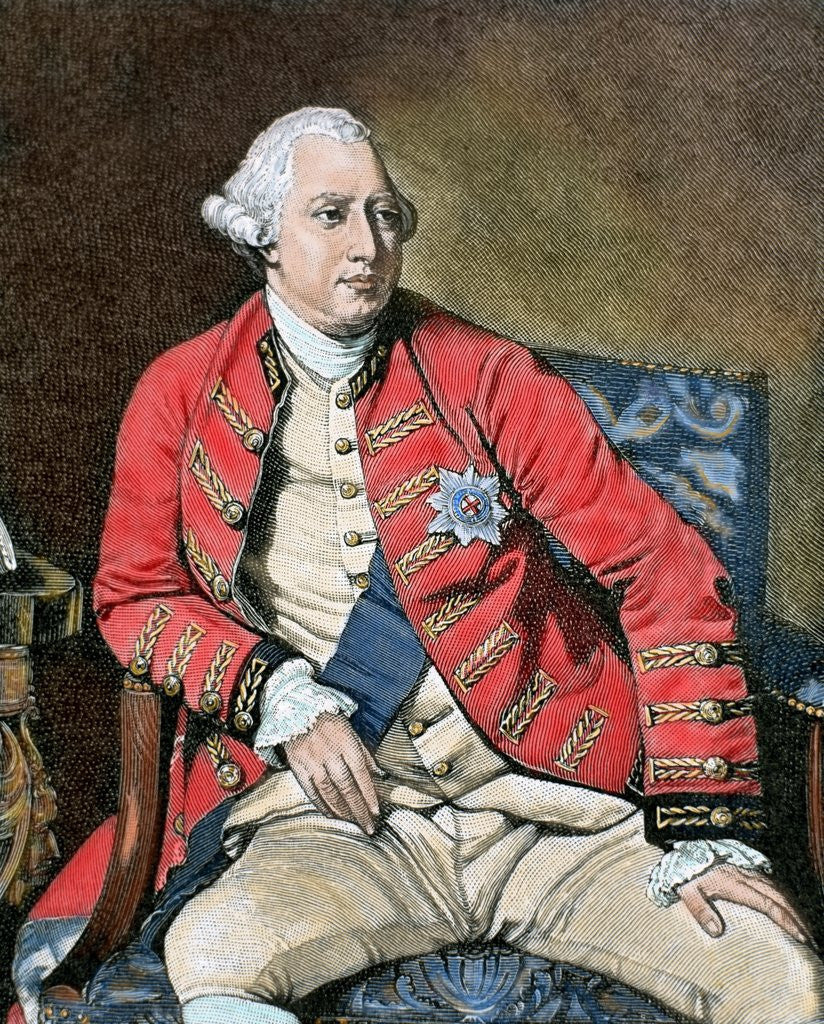 Detail of George III (1738-1820). King of Great Britain and Ireland by Anonymous