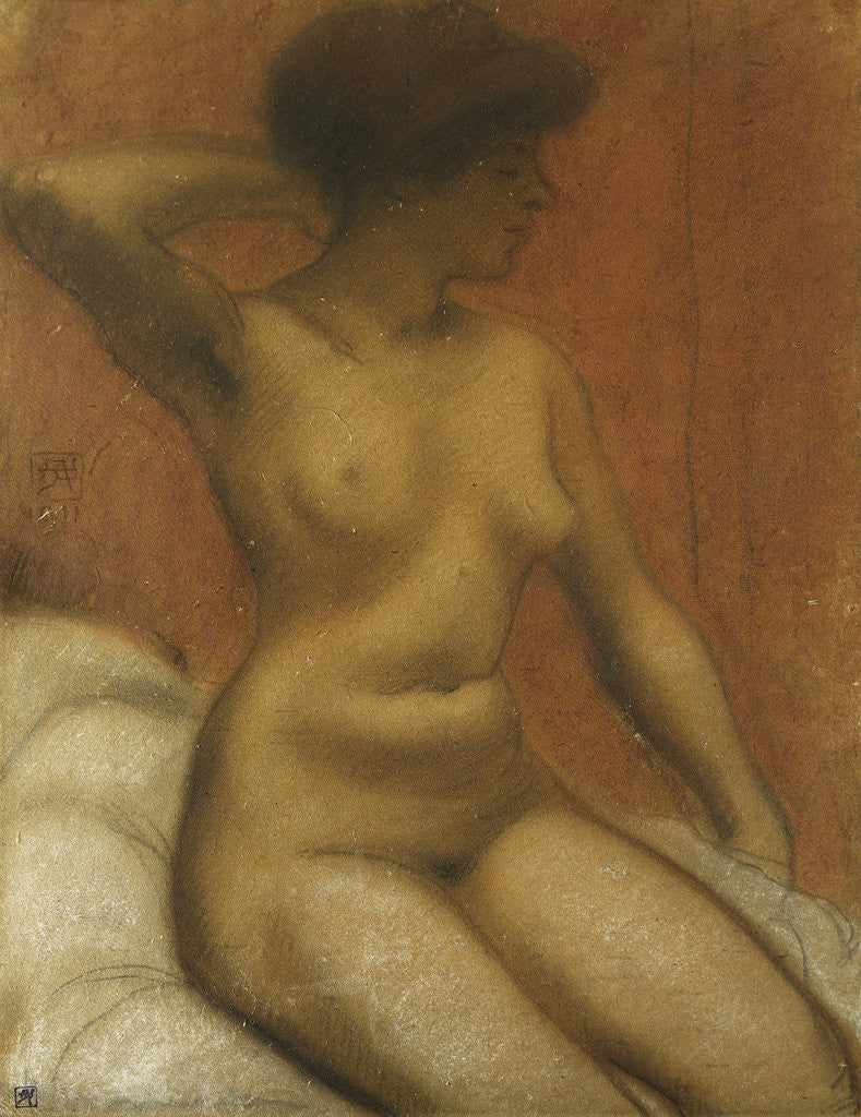 Detail of Seated Nude by Armand Rassenfosse