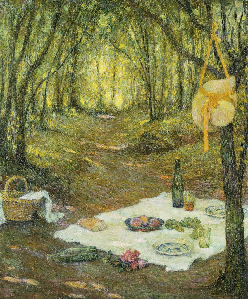Detail of Le Gouter sous Bois, Gerberoy by Henri Le Sidaner