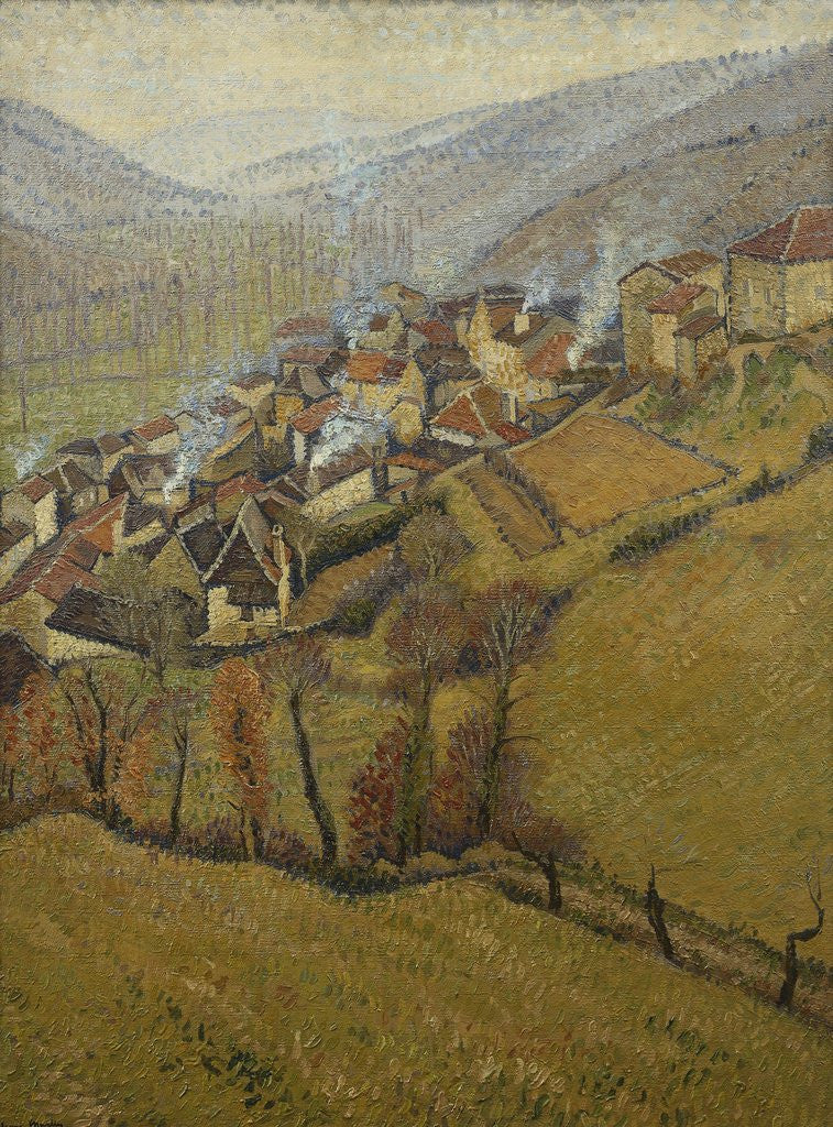 Detail of La Bastide du Vert, Novembre by Henri Martin