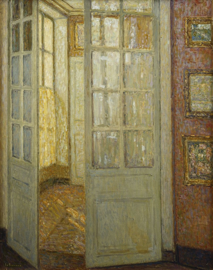 Detail of Intimite Rose et Or, Versailles by Henri Le Sidaner