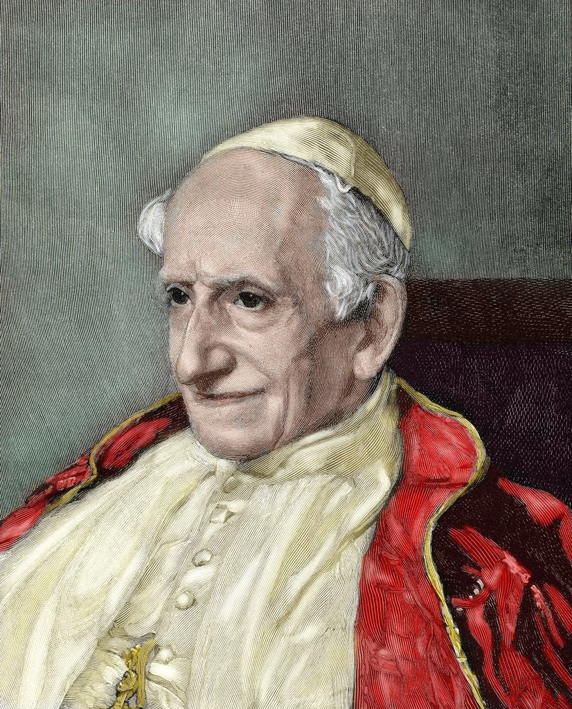 Detail of Leo XIII (1810-1903). Italian Pope (1878-1903), by Anonymous