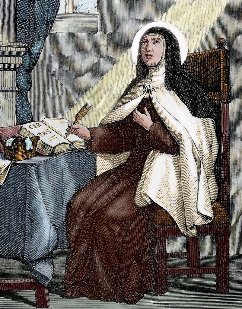 Detail of Teresa of Avila (1515-1582). Religious reformer of the Carmelite Order by Anonymous