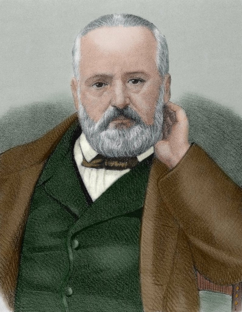 Detail of VÃƒÂ­ctor Hugo (1802-1885). French writer by Anonymous
