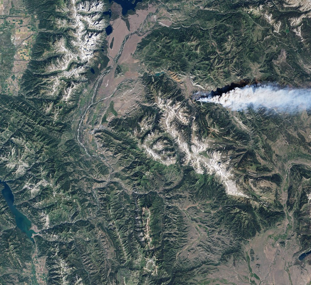 Detail of Red Rock Fire, Wyoming by Anonymous