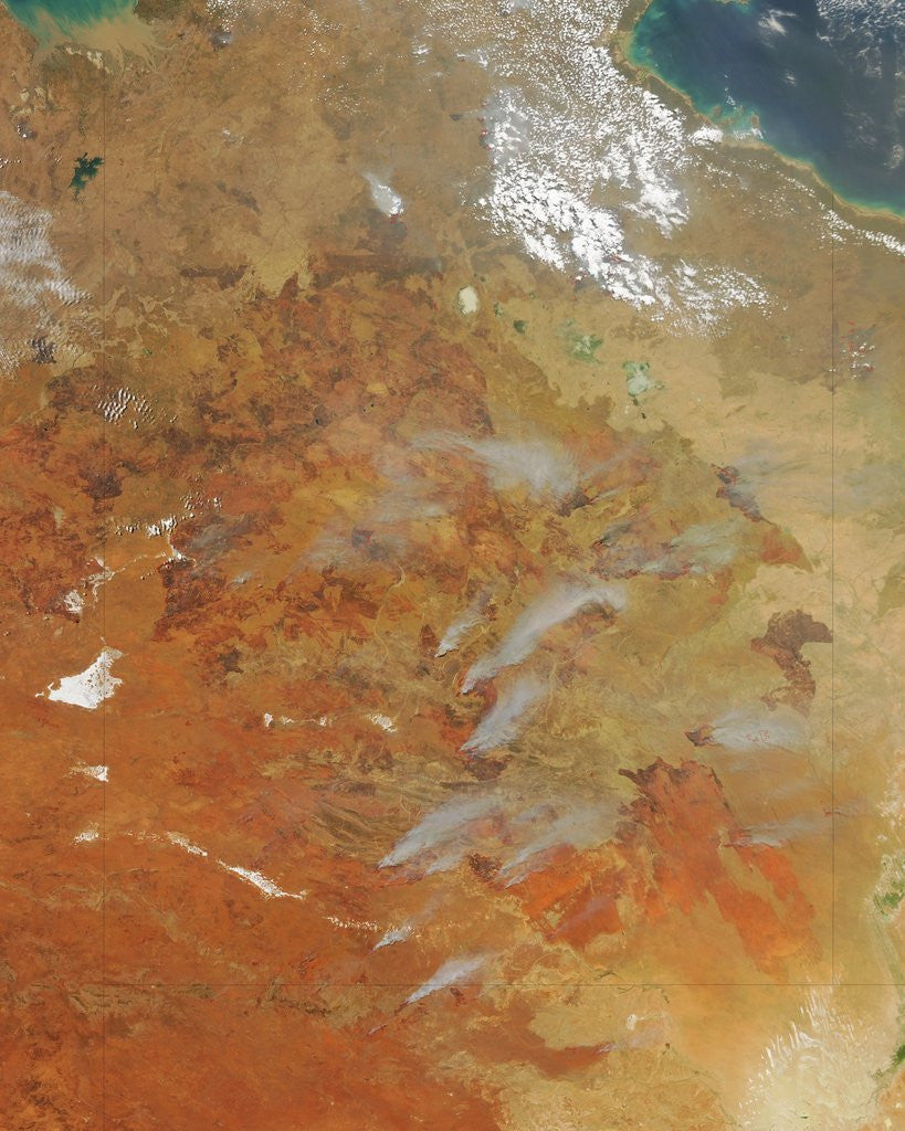 Detail of Fires in Northern Territory, Australia by Anonymous