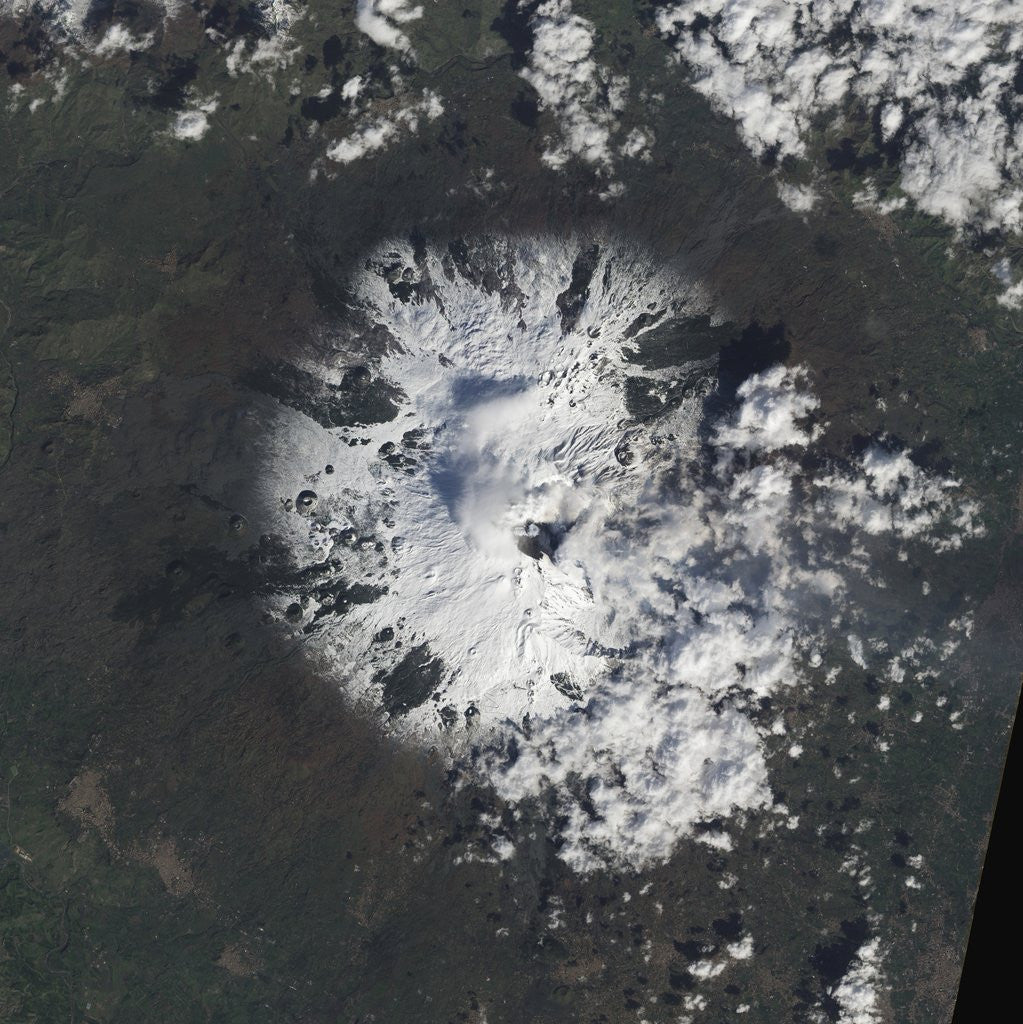 Detail of Satellite View of Mount Etna by Anonymous