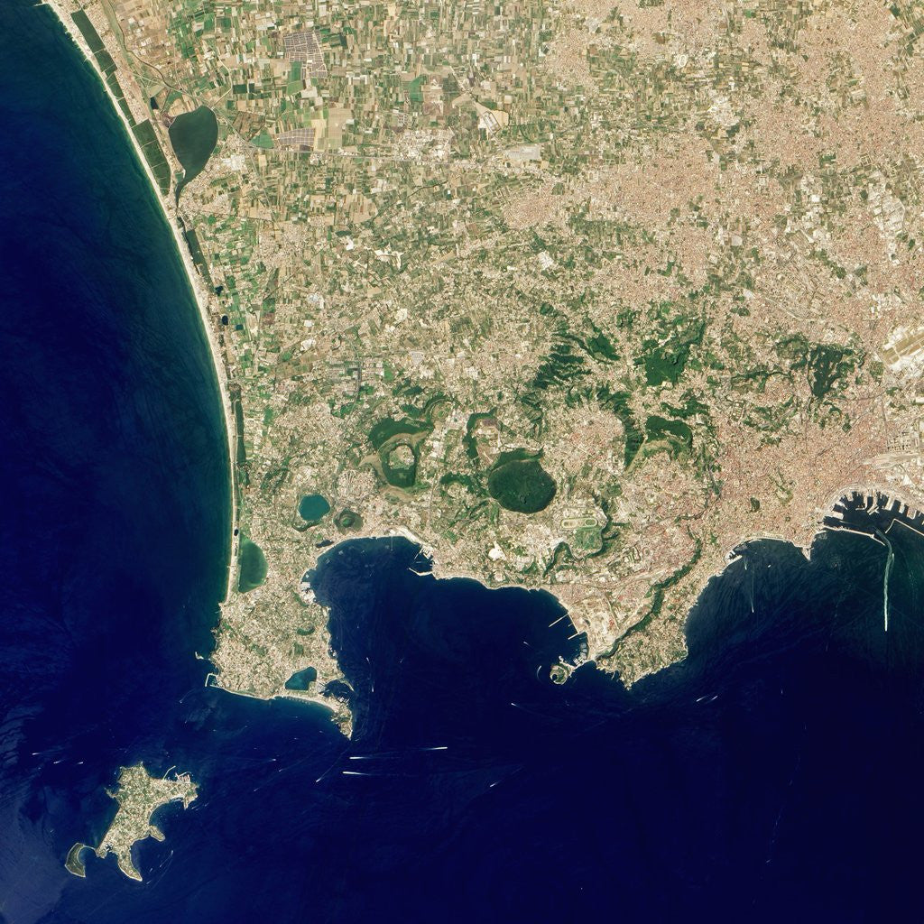 Detail of Naples and the Campi Flegrei Volcanic Region by Anonymous