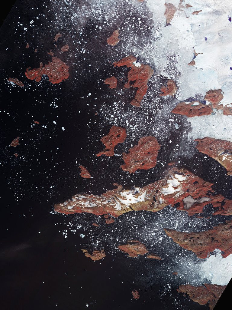 Detail of Icebergs off Western Greenland by Anonymous