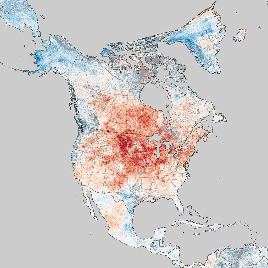 Detail of Unseasonable warm temperatures in March, 2012 by Anonymous