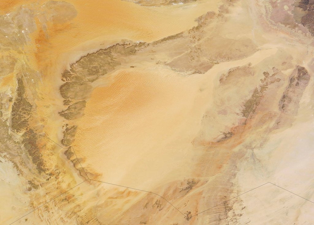 Detail of Idhan Murzuq Sand Sea in Southwestern Libya by Anonymous