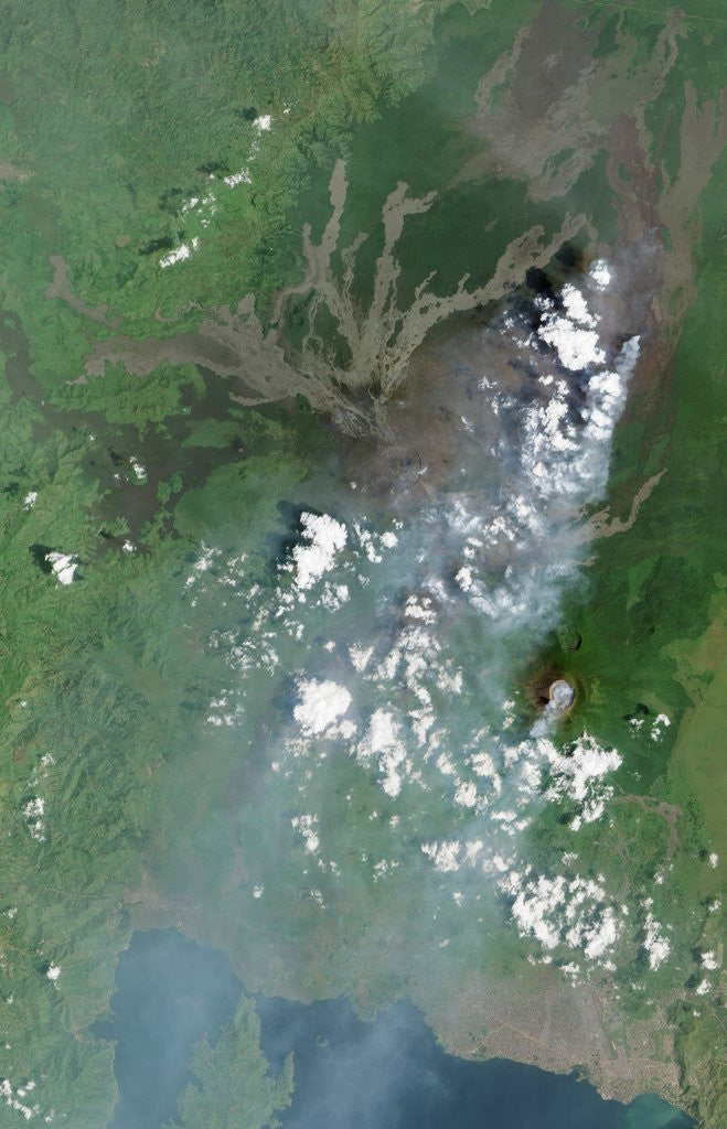 Lava Flow near Nyamuragira Volcano by Corbis
