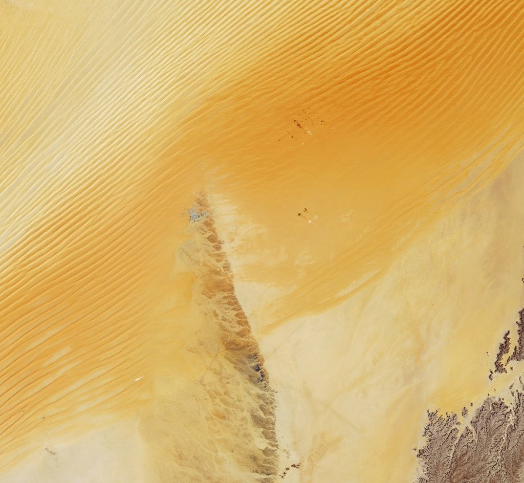 Detail of Linear Sand Dunes in the Empty Quarter, Arabian Peninsula by Corbis