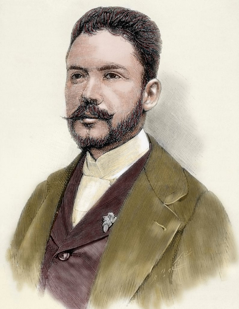 Detail of Dario, Ruben (1867-1916). Nicaraguan poet by Corbis