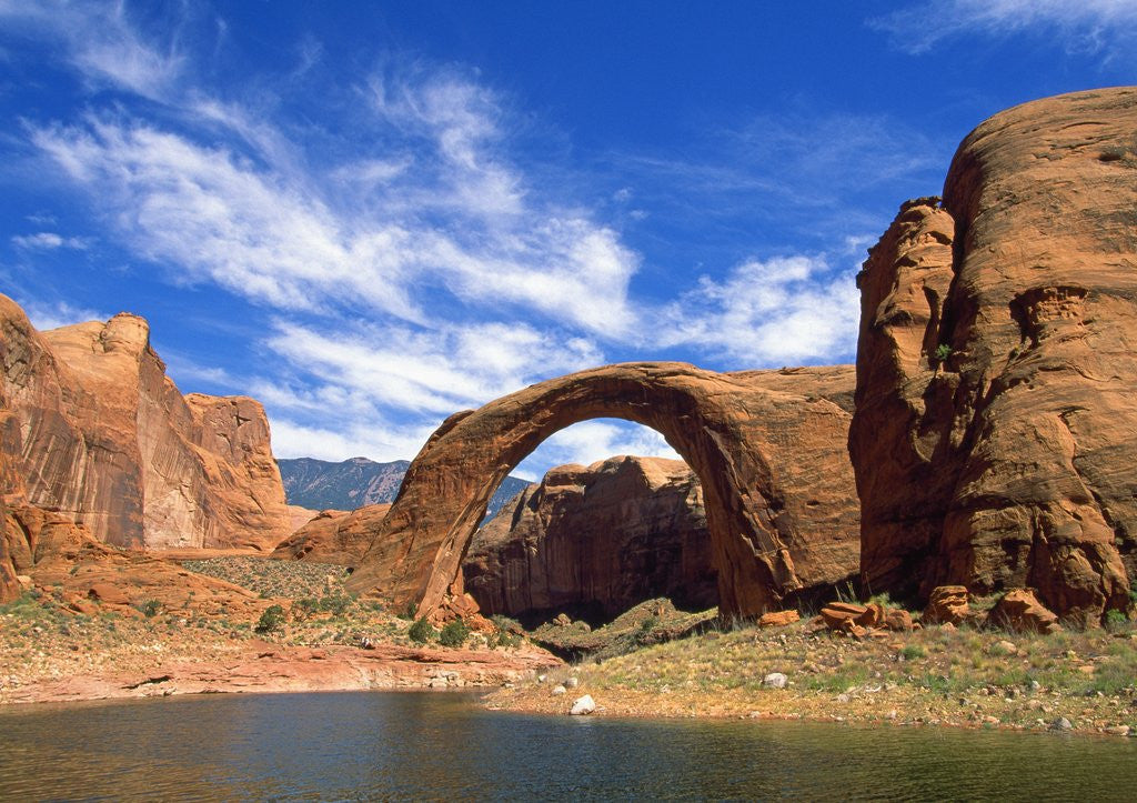 Detail of View of Rainbow Bridge, Lake Powell, Utah, USA by Anonymous