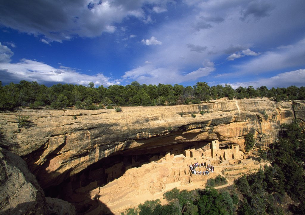 Detail of View of Cliff Palace, Mesa Verde National Park, Colorado, USA by Anonymous