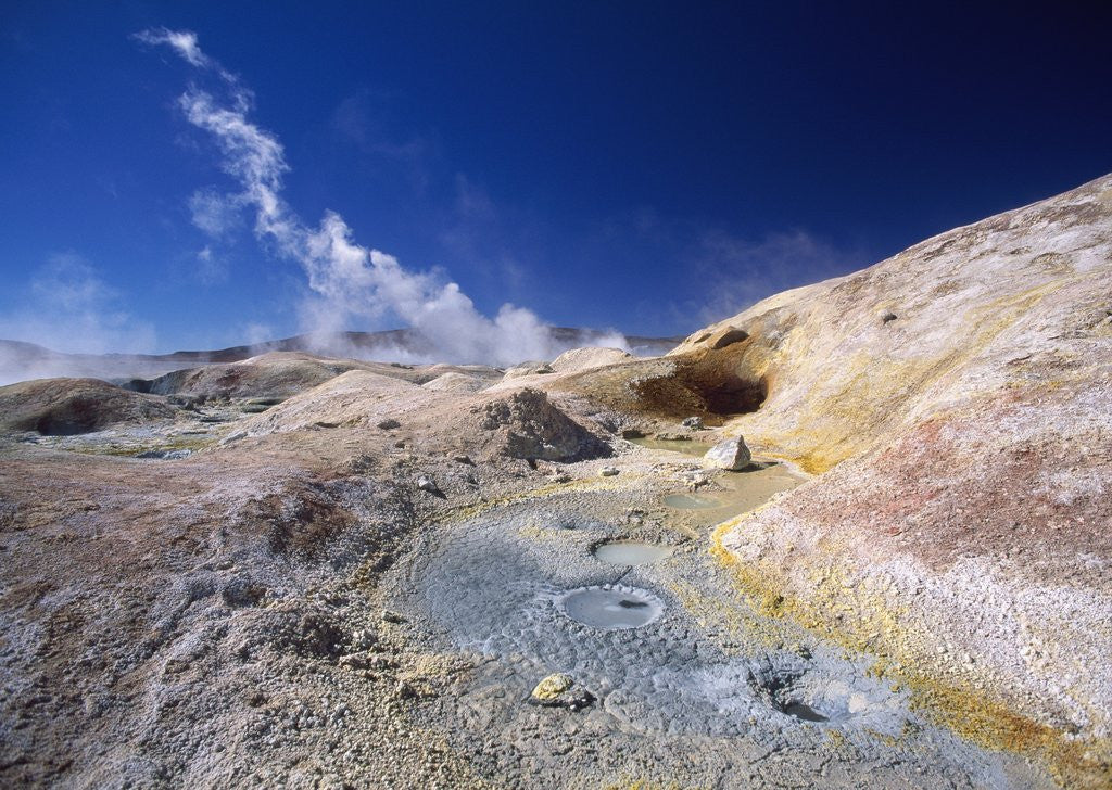 Detail of Volcanic area of Sol de Manana, Bolivian Desert, Bolivia by Anonymous