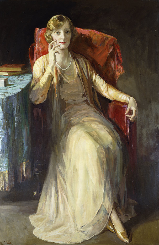 Detail of Mrs. W.N. Radford by Sir John Lavery
