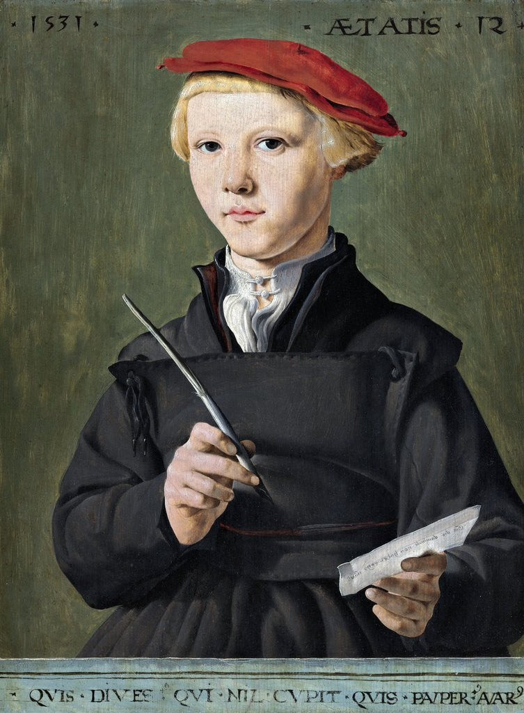 Detail of Portrait of a Young Scholar by Anonymous