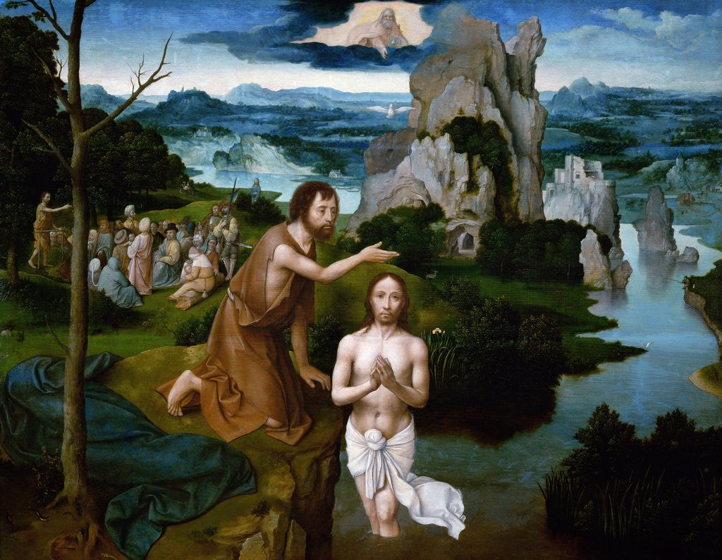 Detail of The Baptism of Christ by Joachim Patinir