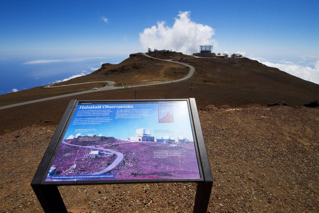 Detail of Observatories on top of Haleakeala, Maui, Hawaii by Anonymous