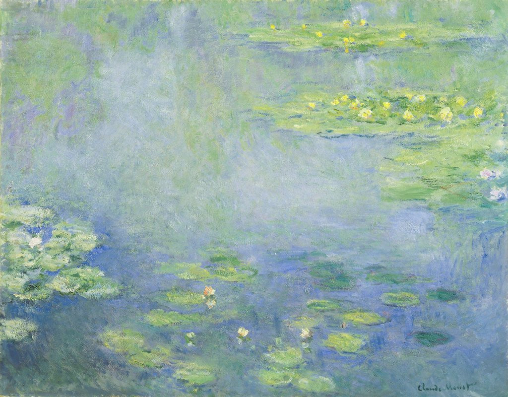 Detail of Waterlilies by Claude Monet