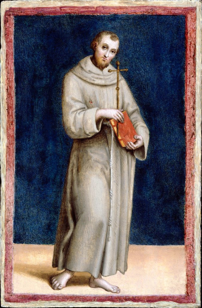 Detail of Saint Francis of Assisi by Raphael