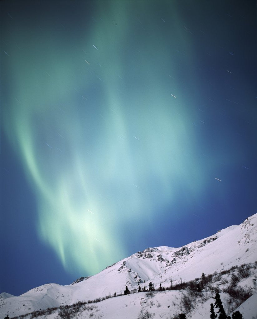 Detail of Aurora Borealis, Chugach State Park, Anchorage, Alaska by Anonymous