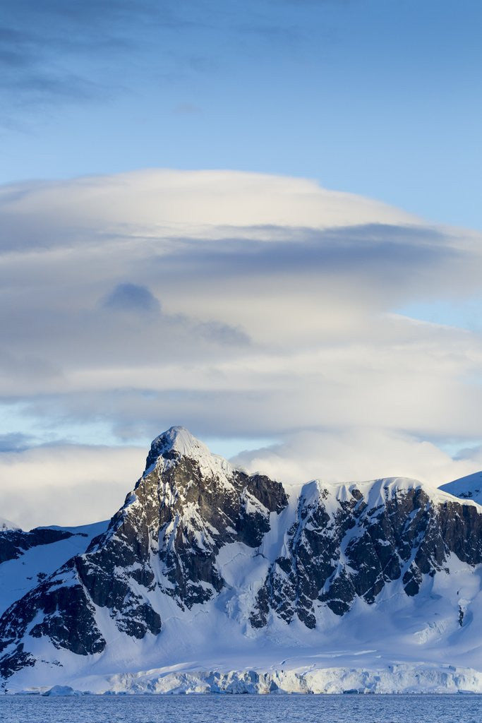 Detail of Mountain Peaks, Antarctic Peninsula by Corbis
