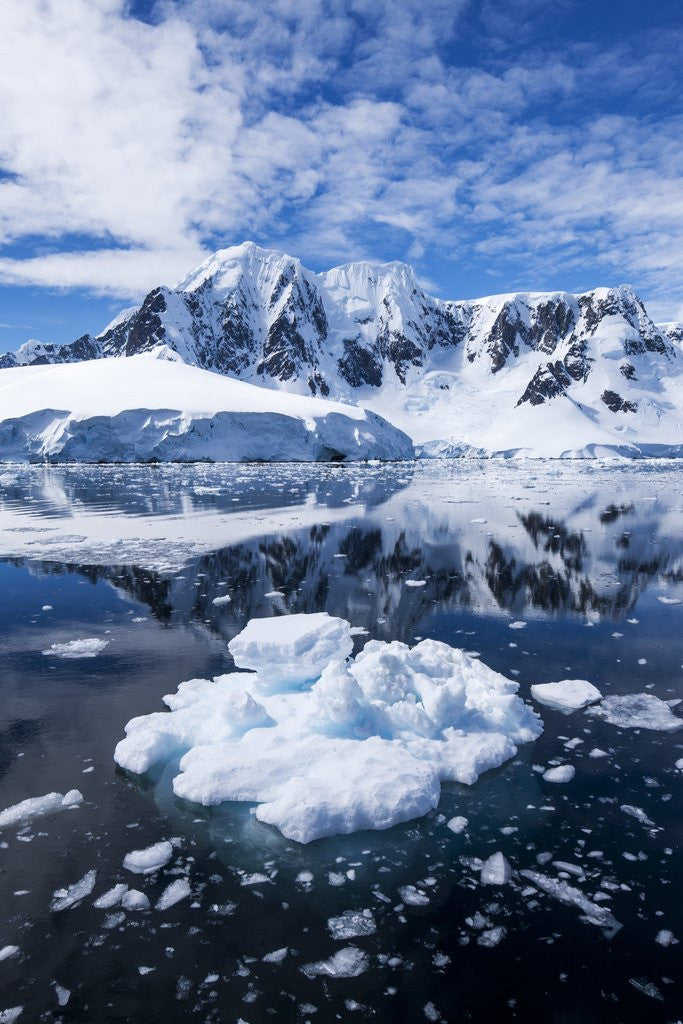 Detail of Mountain Peaks, Lemaire Channel, Antarctica by Anonymous