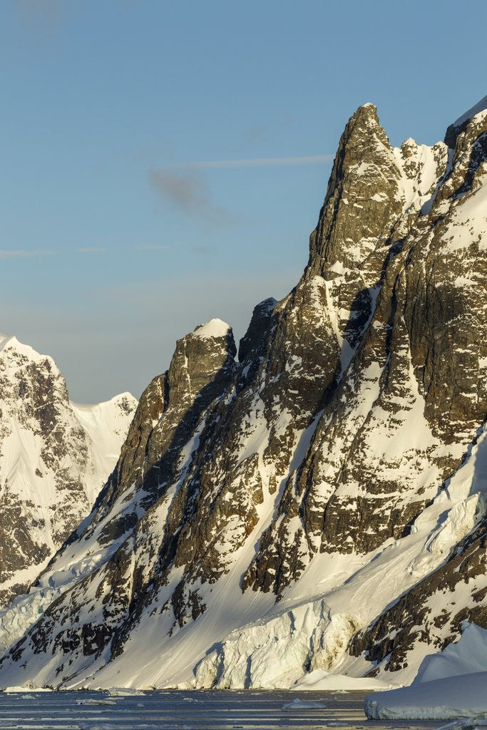 Detail of Mountain Peaks, Lemaire Channel, Antarctica by Anonymous
