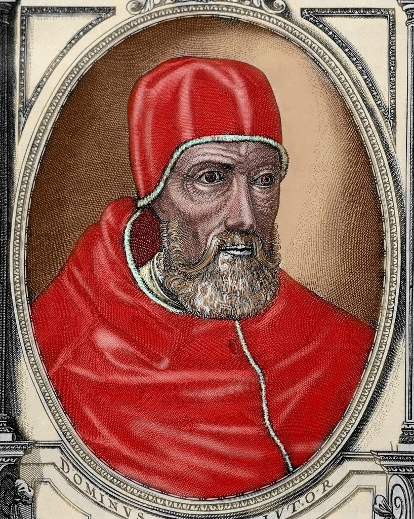 Detail of Paul IV (1476-1559) by Corbis