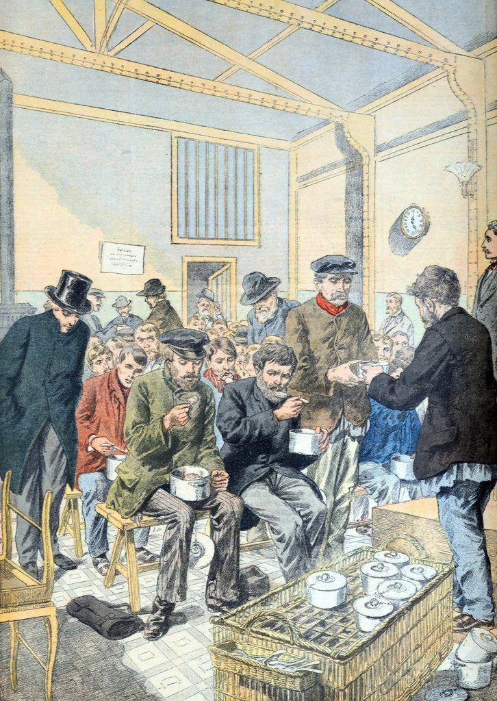 Detail of Soup Kitchen Paris (April 1903) by Anonymous