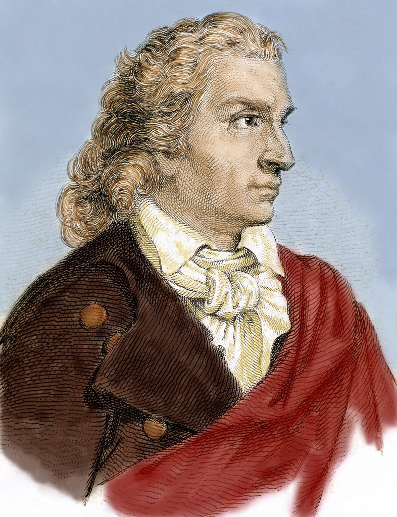 Detail of Schiller, Johann Christoph Friedrich von (1759-1805). German poet, philosopher, historian, and playw by Anonymous